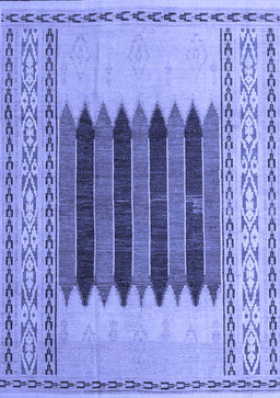 Abstract Blue Modern Rug, abs4938blu
