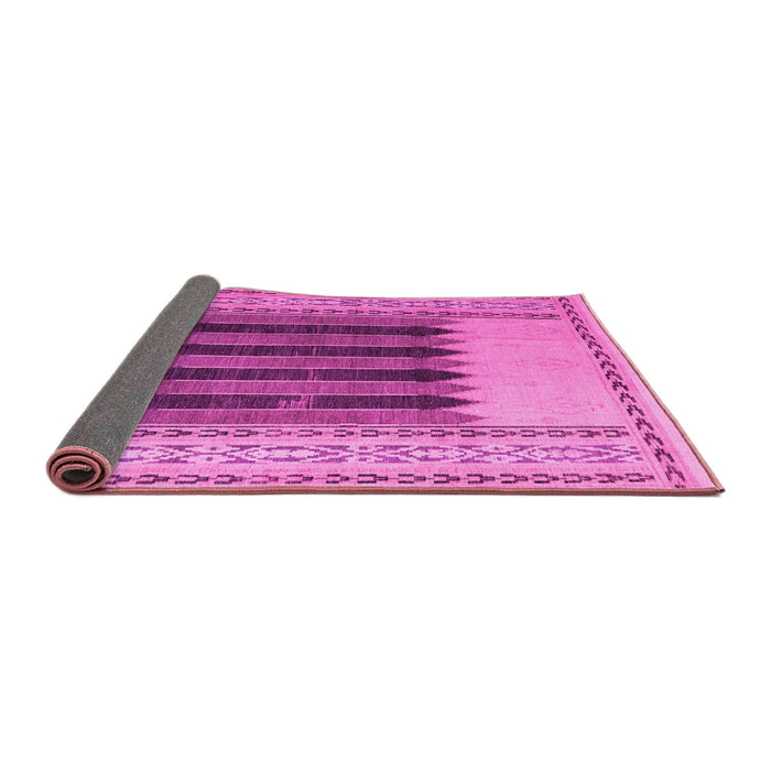 Sideview of Abstract Pink Modern Rug, abs4938pnk