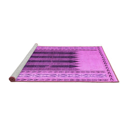 Sideview of Machine Washable Abstract Purple Modern Area Rugs, wshabs4938pur