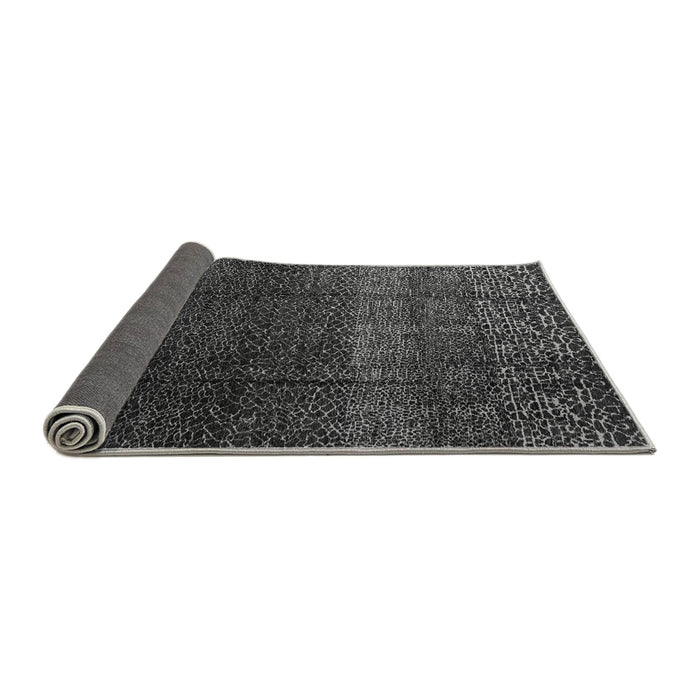 Sideview of Abstract Gray Modern Rug, abs4939gry