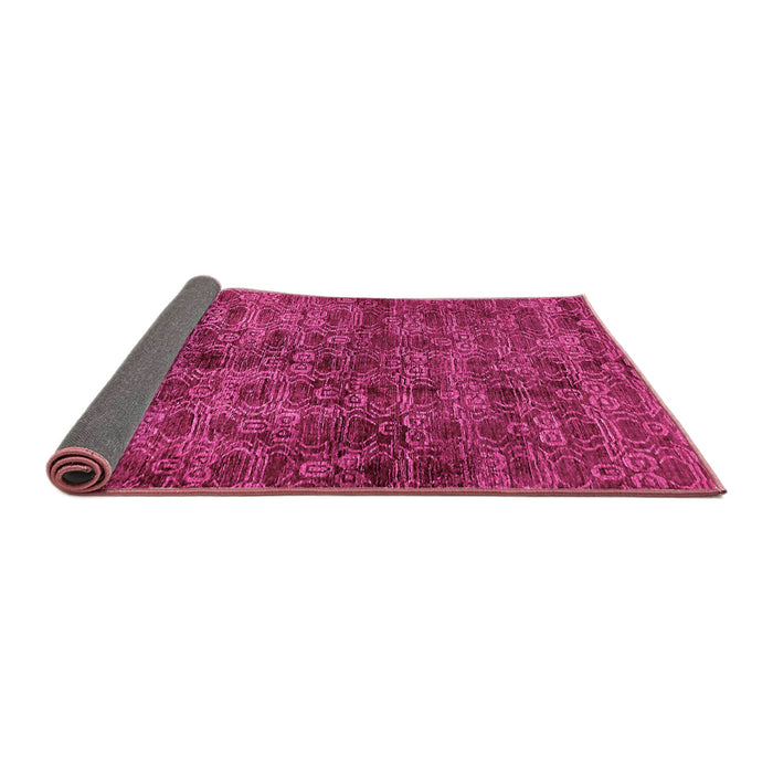 Sideview of Abstract Pink Modern Rug, abs493pnk