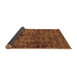 Sideview of Abstract Brown Modern Rug, abs493brn