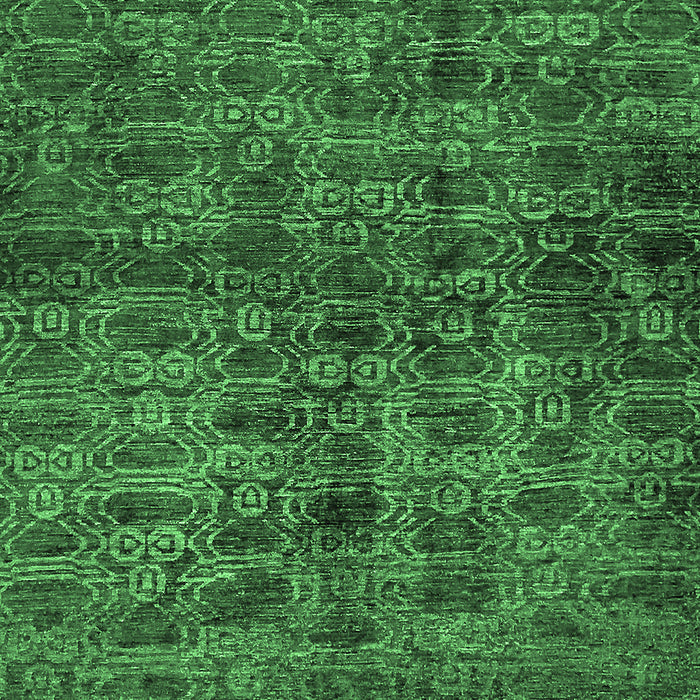 Machine Washable Abstract Emerald Green Modern Area Rugs, wshabs493emgrn