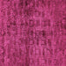 Square Machine Washable Abstract Pink Modern Rug, wshabs493pnk