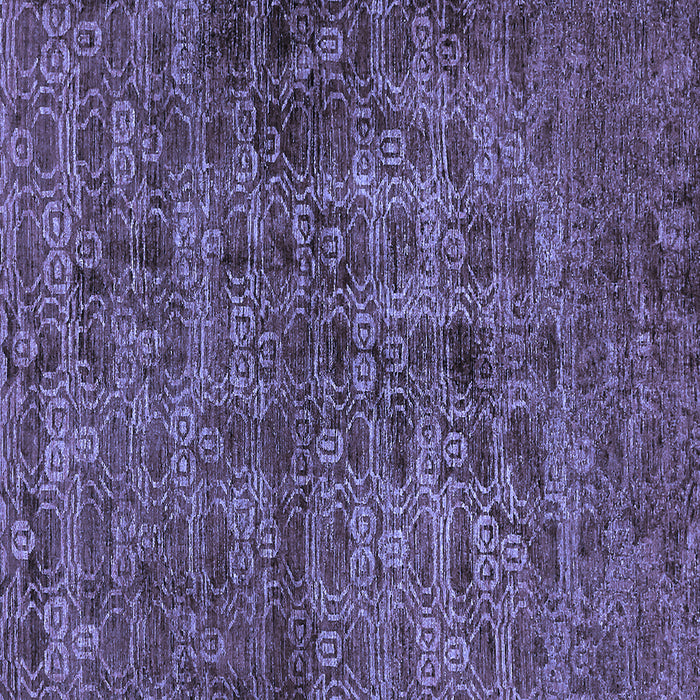 Square Abstract Blue Modern Rug, abs493blu