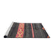 Sideview of Machine Washable Abstract Dark Almond Brown Rug, wshabs4940