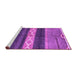 Sideview of Machine Washable Abstract Purple Modern Area Rugs, wshabs4940pur