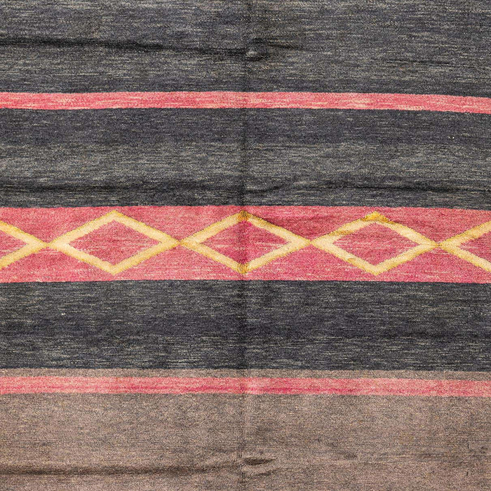 Machine Washable Abstract Dark Almond Brown Rug, wshabs4940