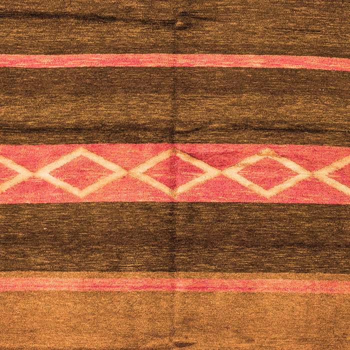 Machine Washable Abstract Orange Modern Area Rugs, wshabs4940org