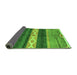 Sideview of Abstract Green Modern Rug, abs4940grn