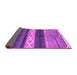 Sideview of Abstract Purple Modern Rug, abs4940pur