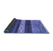 Sideview of Abstract Blue Modern Rug, abs4940blu