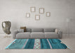 Machine Washable Abstract Light Blue Modern Rug in a Living Room, wshabs4940lblu