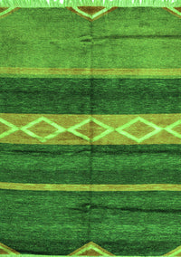 Abstract Green Modern Rug, abs4940grn