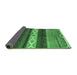 Sideview of Abstract Emerald Green Modern Rug, abs4940emgrn