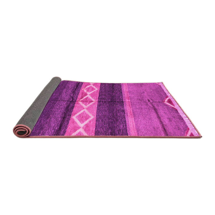 Sideview of Abstract Pink Modern Rug, abs4940pnk