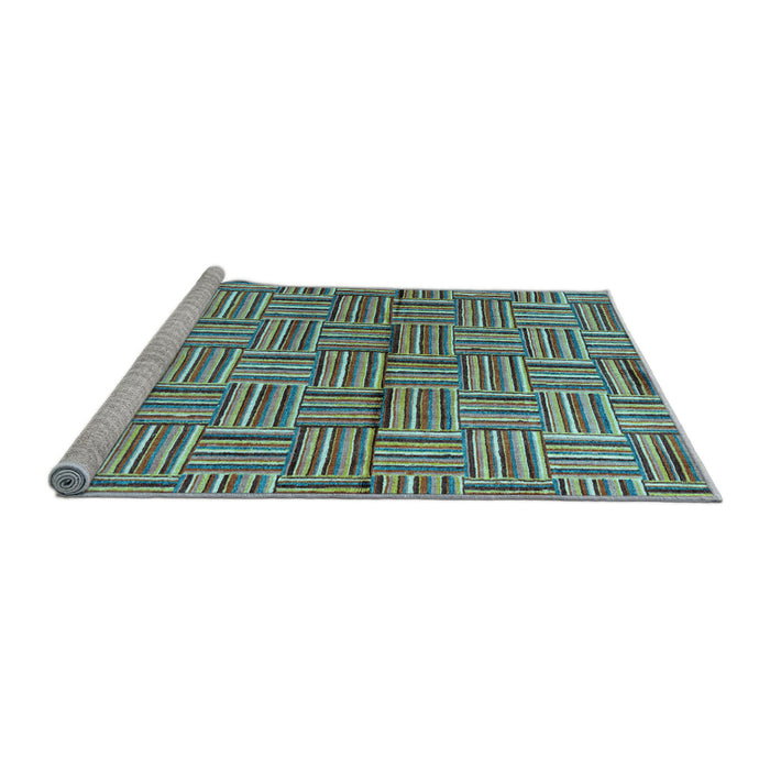 Sideview of Machine Washable Abstract Light Blue Modern Rug, wshabs4941lblu