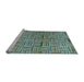 Sideview of Machine Washable Abstract Light Blue Modern Rug, wshabs4941lblu