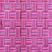 Square Machine Washable Abstract Pink Modern Rug, wshabs4941pnk