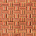 Square Machine Washable Abstract Orange Modern Area Rugs, wshabs4941org