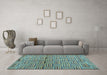 Machine Washable Abstract Light Blue Modern Rug in a Living Room, wshabs4941lblu