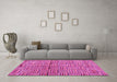 Machine Washable Abstract Pink Modern Rug in a Living Room, wshabs4941pnk