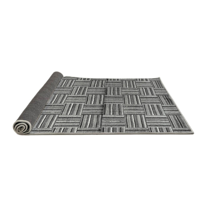 Sideview of Abstract Gray Modern Rug, abs4941gry