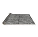 Sideview of Abstract Gray Modern Rug, abs4941gry