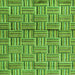 Square Abstract Green Modern Rug, abs4941grn