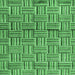 Square Abstract Emerald Green Modern Rug, abs4941emgrn