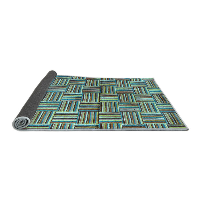 Sideview of Abstract Light Blue Modern Rug, abs4941lblu