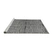 Sideview of Machine Washable Abstract Gray Modern Rug, wshabs4941gry