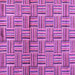 Square Machine Washable Abstract Purple Modern Area Rugs, wshabs4941pur