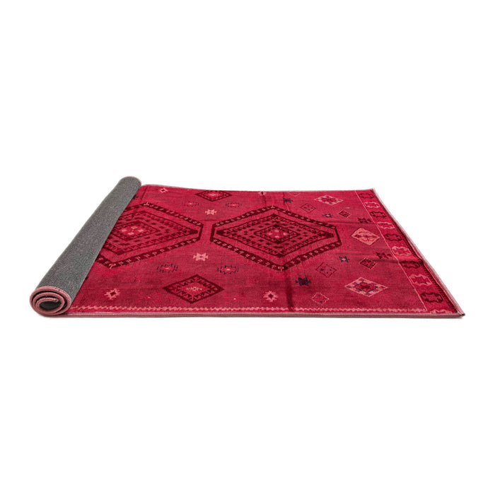 Sideview of Abstract Red Southwestern Rug, abs4942