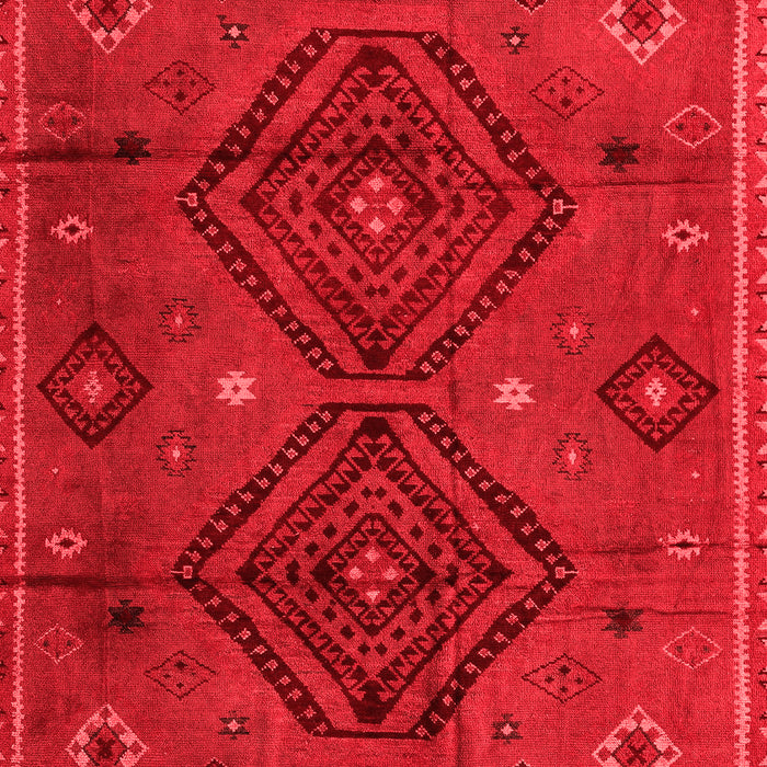 Machine Washable Southwestern Red Country Rug, wshabs4942red