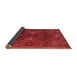 Sideview of Southwestern Brown Country Rug, abs4942brn