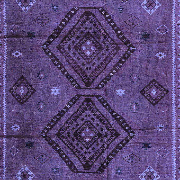 Machine Washable Southwestern Blue Country Rug, wshabs4942blu