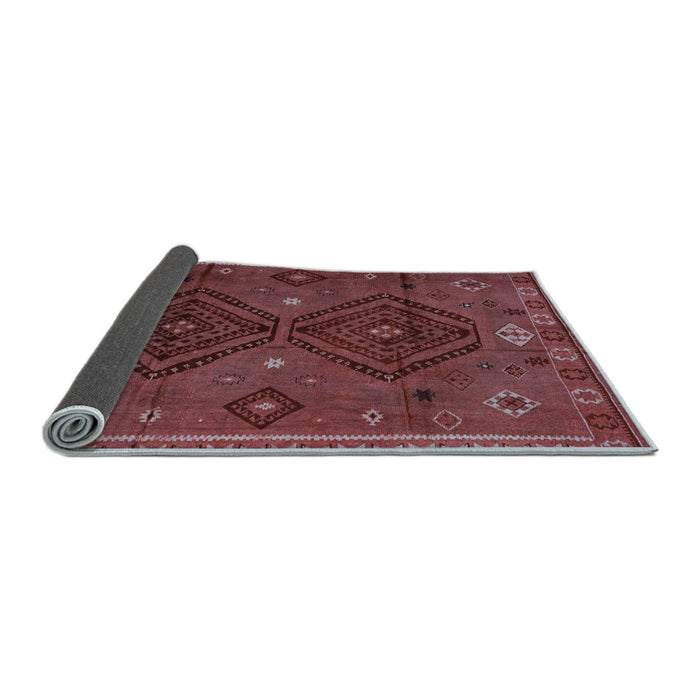 Sideview of Southwestern Light Blue Country Rug, abs4942lblu