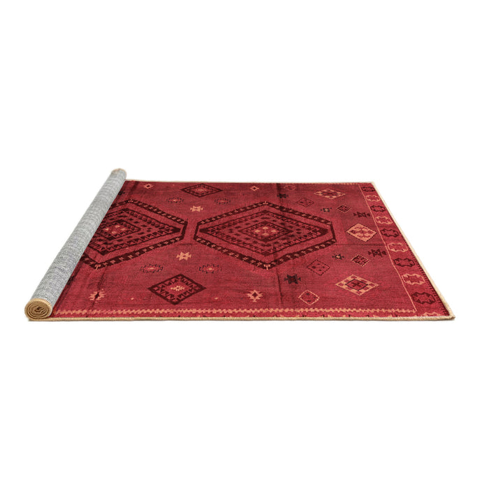Sideview of Machine Washable Southwestern Brown Country Rug, wshabs4942brn