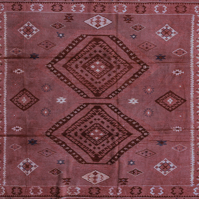 Square Southwestern Light Blue Country Rug, abs4942lblu