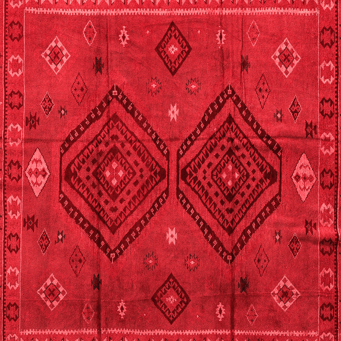 Machine Washable Southwestern Red Country Rug, wshabs4942red