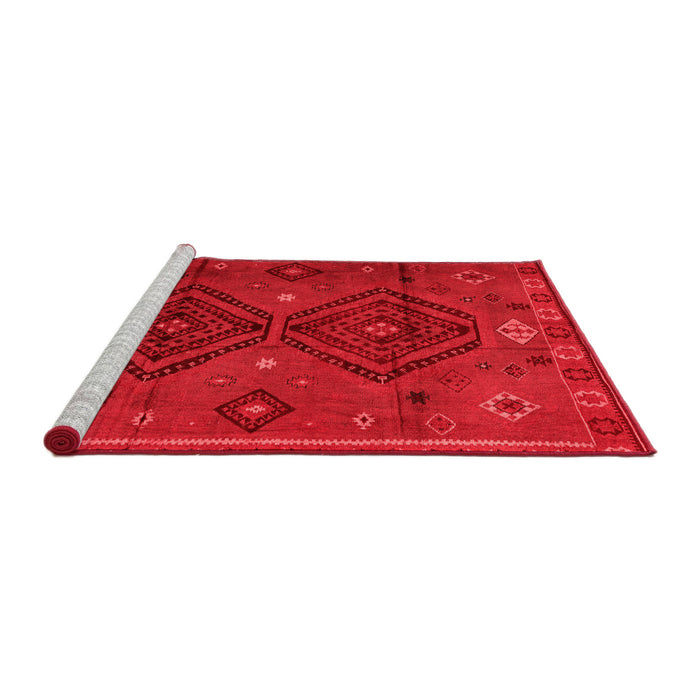 Country Red Washable Rugs