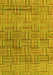 Machine Washable Abstract Yellow Modern Rug, wshabs4943yw