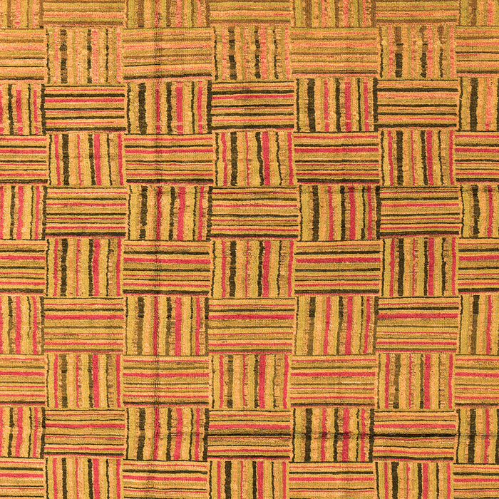 Square Abstract Orange Modern Rug, abs4943org
