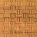 Square Abstract Orange Modern Rug, abs4943org