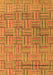 Machine Washable Abstract Orange Modern Area Rugs, wshabs4943org