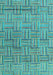 Machine Washable Abstract Light Blue Modern Rug, wshabs4943lblu