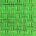 Square Machine Washable Abstract Green Modern Area Rugs, wshabs4943grn