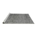 Sideview of Machine Washable Abstract Gray Modern Rug, wshabs4943gry