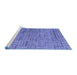 Sideview of Machine Washable Abstract Blue Modern Rug, wshabs4943blu